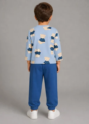 Trick Nick - Conjunto Camiseta com Calça Masculino Azul - TRICK NICK
