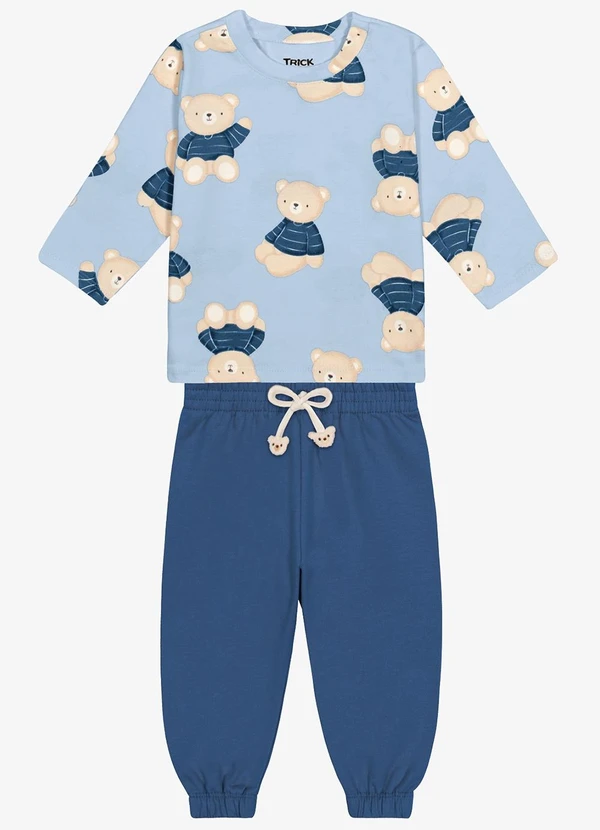 Trick Nick - Conjunto Camiseta com Calça Masculino Azul 1