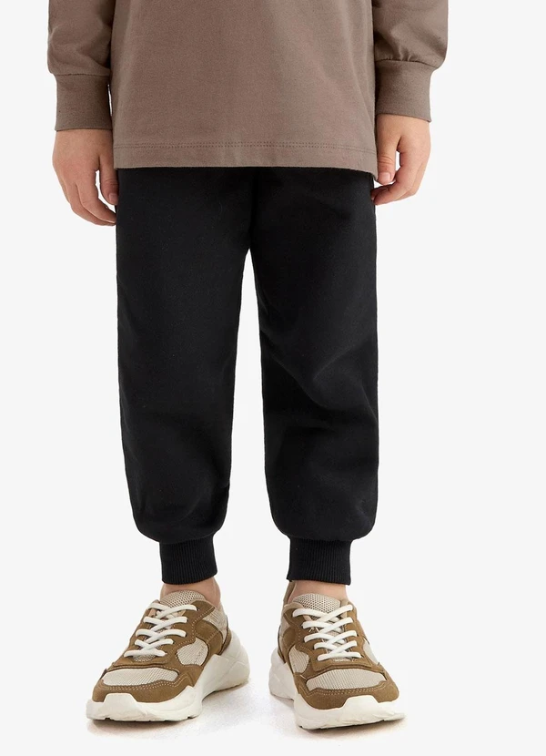 Rovi Kids - Conjunto Camiseta com Calça Meia Malha Marrom 4