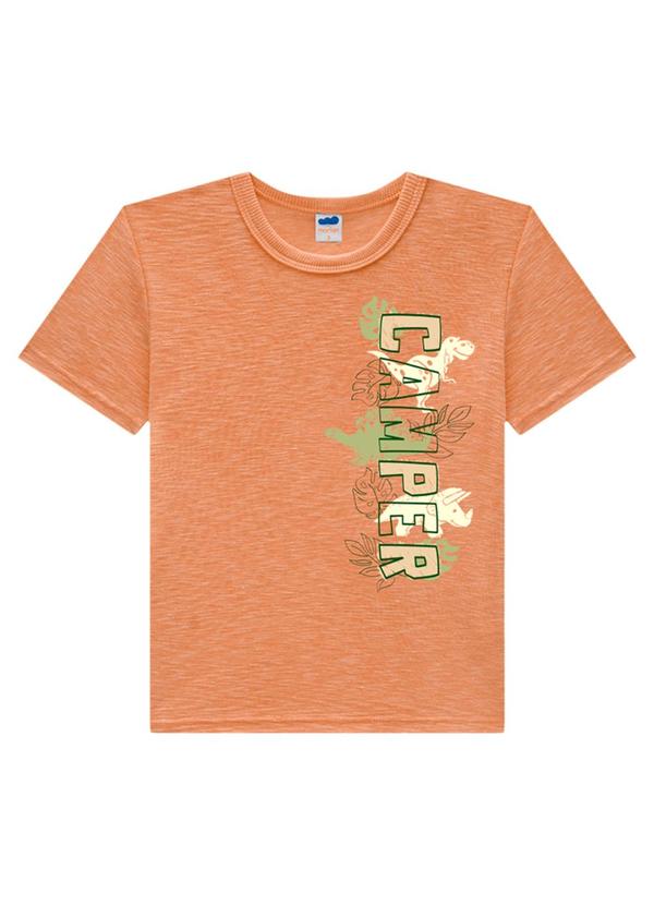 Marlan - Conjunto Camiseta e Bermuda Dino Laranja 2
