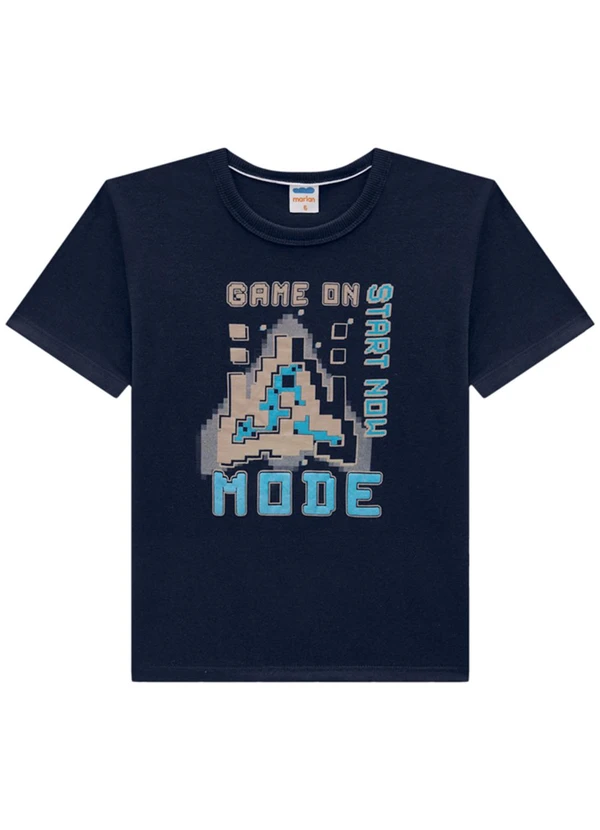 Marlan - Conjunto Camiseta e Bermuda em Moletinho Azul 3