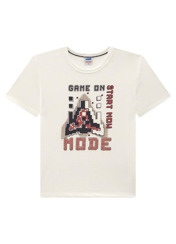 Marlan - Conjunto Camiseta e Bermuda em Moletinho Bege 2