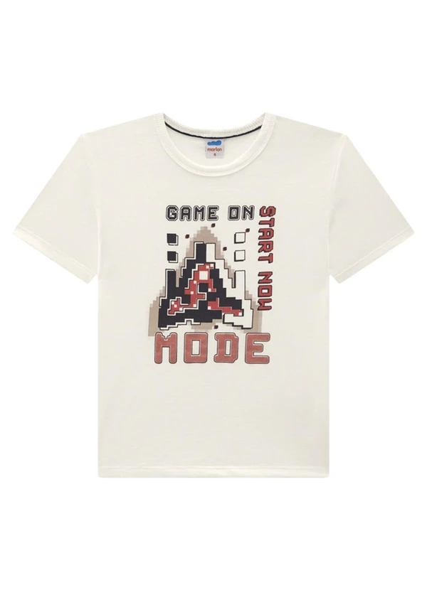 Marlan - Conjunto Camiseta e Bermuda em Moletinho Bege 2