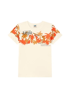 Marlan - Conjunto Camiseta e Bermuda em Moletinho Bege - MARLAN
