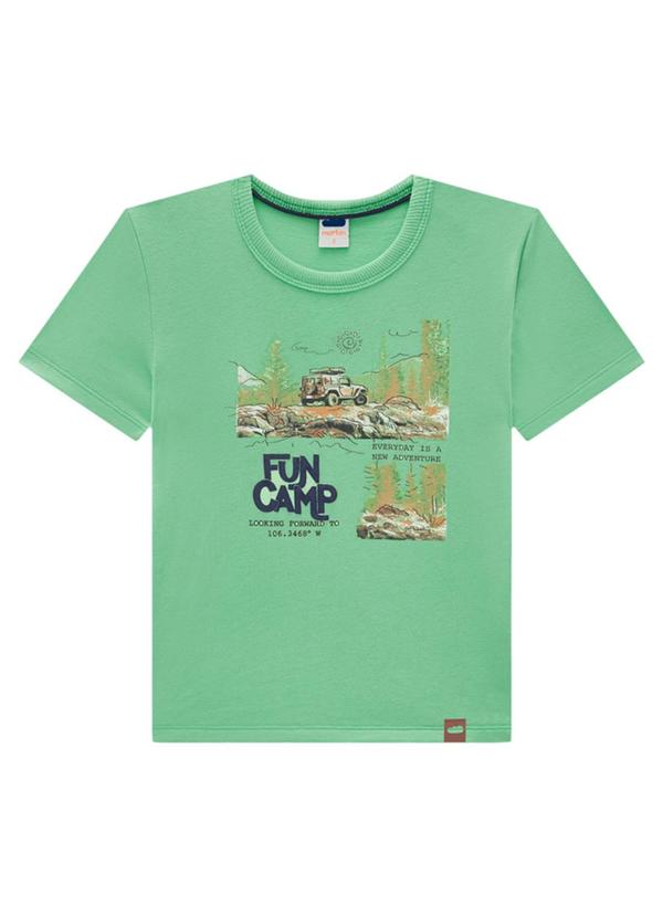 Marlan - Conjunto Camiseta e Bermuda em Moletinho Verde 3