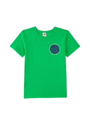 Marlan - Conjunto Camiseta e Bermuda em Moletinho Verde - MARLAN