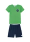Marlan - Conjunto Camiseta e Bermuda em Moletinho Verde - variação: Verde