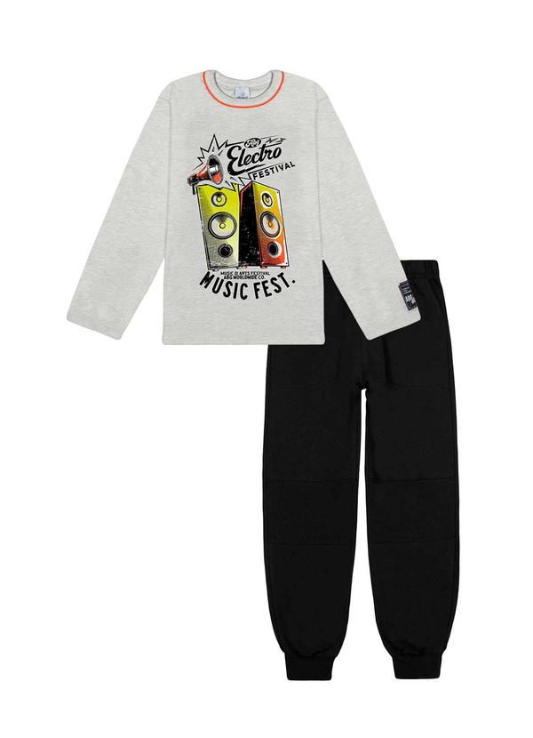 Abrange - Conjunto Camiseta e Calça Cinza