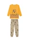 Marlan - Conjunto Camiseta e Calça em Moletinho Bege - variação: Amarelo