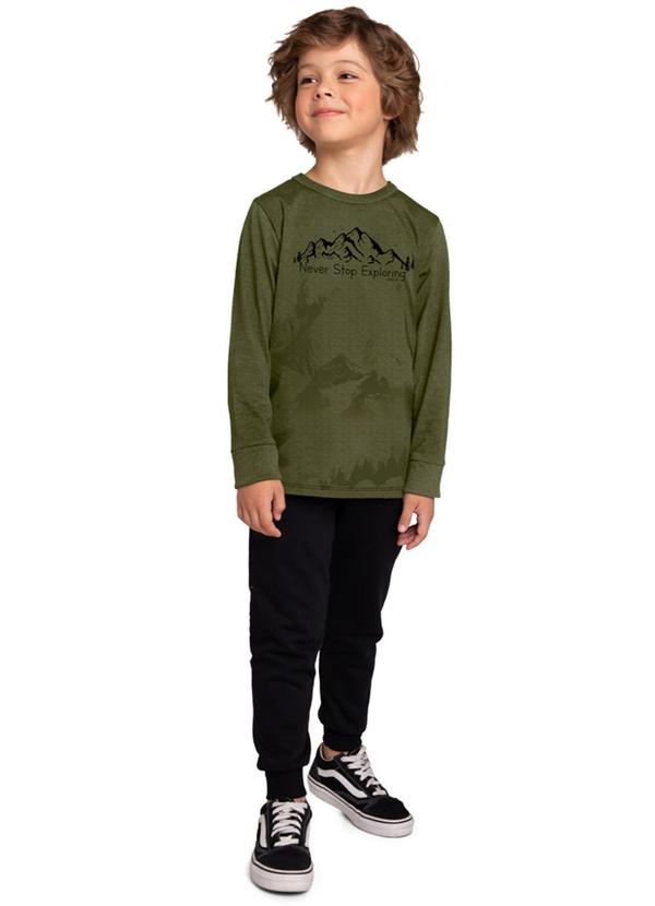 Marlan - Conjunto Camiseta e Calça em Moletinho Verde