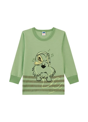Marlan - Conjunto Camiseta e Calça em Moletinho Verde - MARLAN