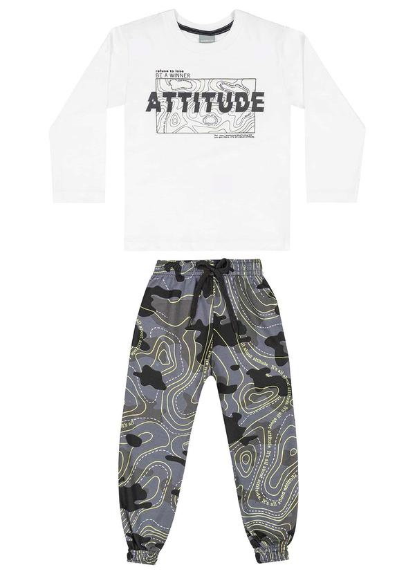 Quimby - Conjunto Camiseta e Calça Infantil Branco 2