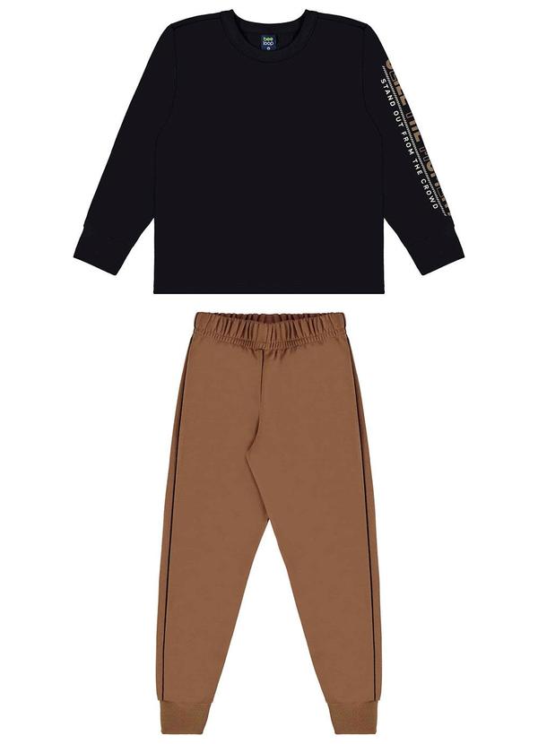 Bee Loop - Conjunto Camiseta e Calça Menino Preto