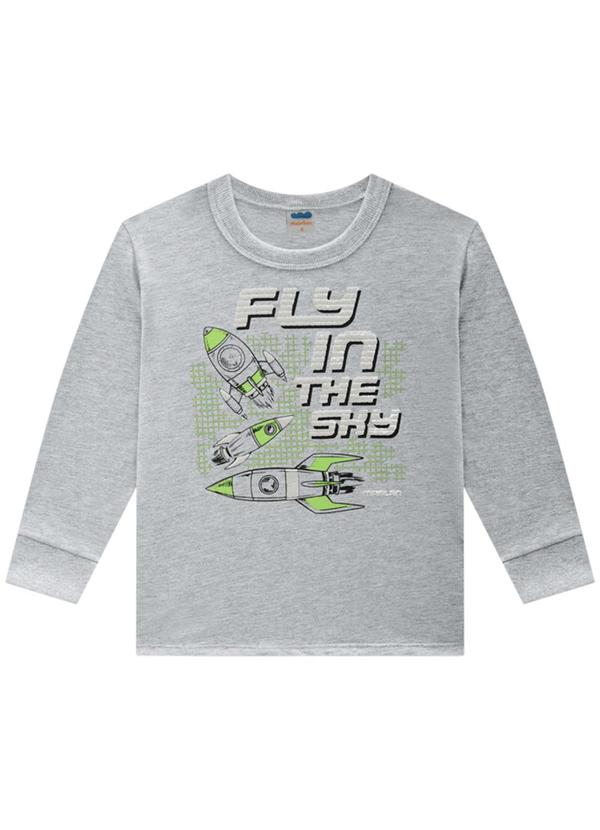 Marlan - Conjunto Camiseta e Calça Moletinho Cinza 2