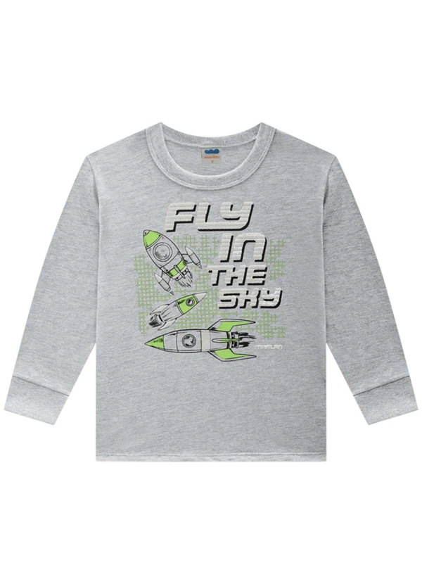 Marlan - Conjunto Camiseta e Calça Moletinho Cinza 2