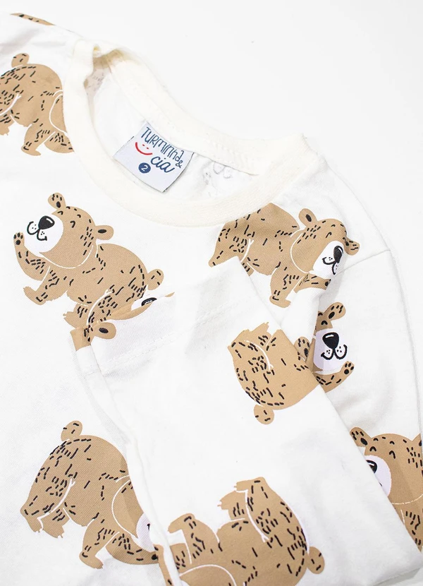 Turminha - Conjunto Camiseta e Jardineira Azul 3