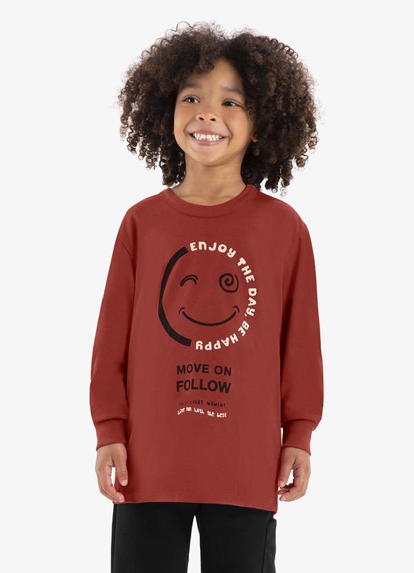 Rovi Kids - Conjunto Camiseta Manga Longa com Calça Marrom 4