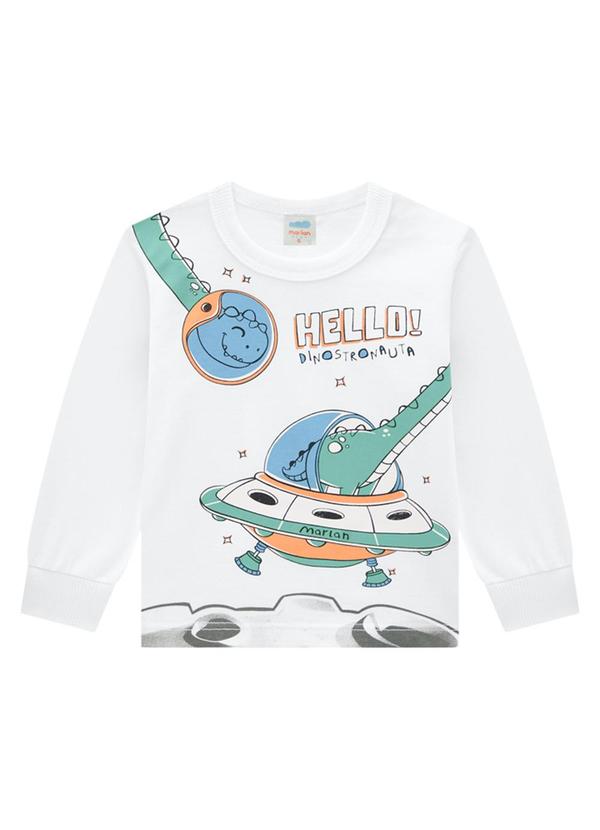 Marlan - Conjunto Camiseta Manga Longa e Calça Branco 3