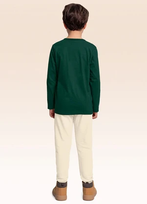 Fakini Kids - Conjunto Camiseta Manga Longa e Calça Verde - FAKINI KIDS