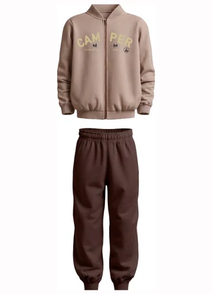 Malwee Kids - Conjunto Camper em Moletom Bege - MALWEE KIDS