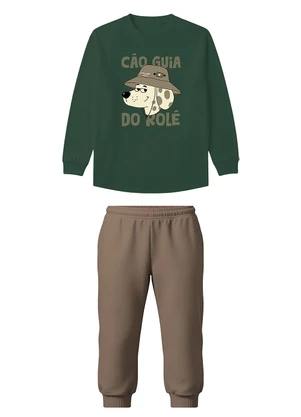 Malwee Kids - Conjunto Cão Guia do Rolê Verde Escuro - MALWEE KIDS