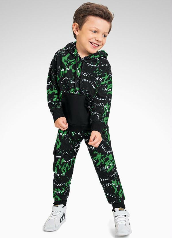 Playground - Conjunto Casaco com Capuz e Calça Verde