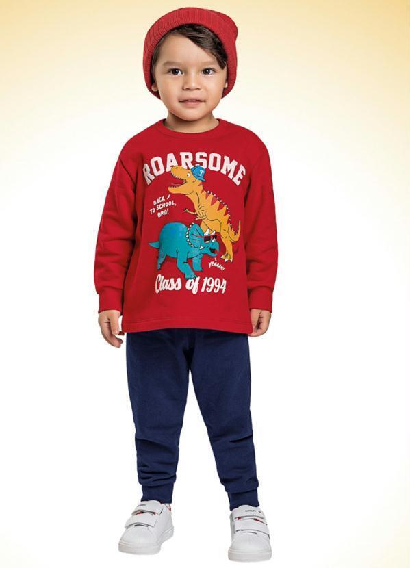 For Fun - Conjunto Casaco e Calça Vermelho