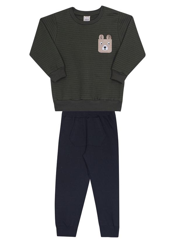 Randa Mundu - Conjunto Casaco Mat/Calça Moletom Verde