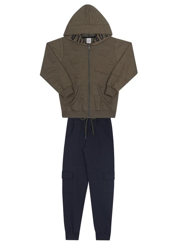 Randa Mundu - Conjunto Casaco Mat/Calça Moletom Verde