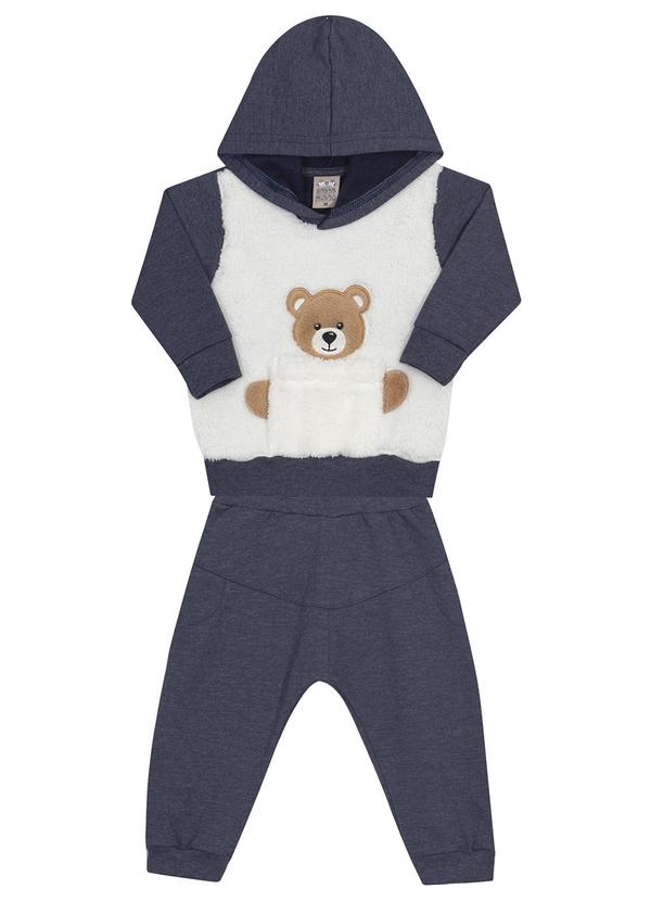 Randa Mundu - Conjunto Casaco Moletom/Calça Moletom Azul