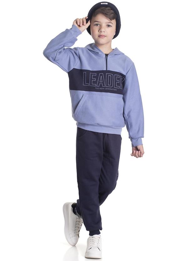 Randa Mundu - Conjunto Casaco Moletom/Calça Moletom Azul