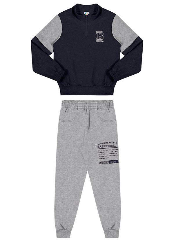Alenice - Conjunto Casual Basquete Menino Azul 2