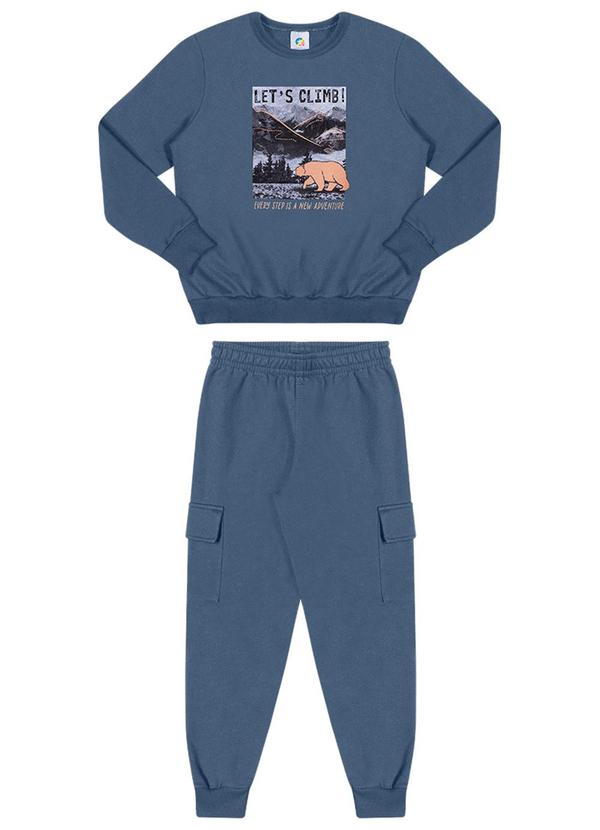 Alenice - Conjunto Casual Menino Azul