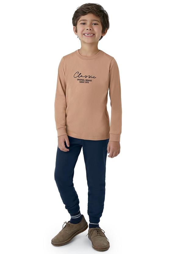 Carinhoso - Conjunto Classic Jogger Menino Bege