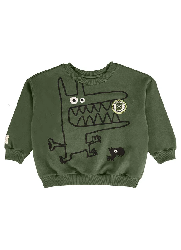 Três e Já - Conjunto com Blusão e Bermuda de Verde 5