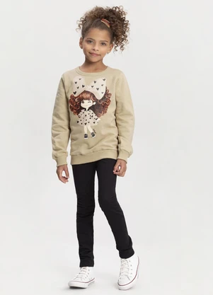 Alakazoo - Conjunto com Blusão e Calça Legging Bege - ALAKAZOO