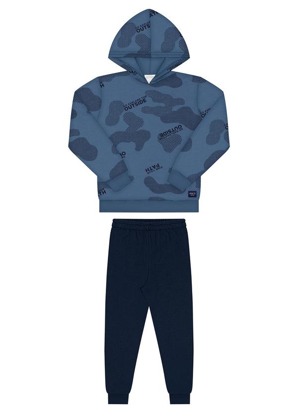 Alakazoo - Conjunto com Calça e Blusão Estampado Azul 2