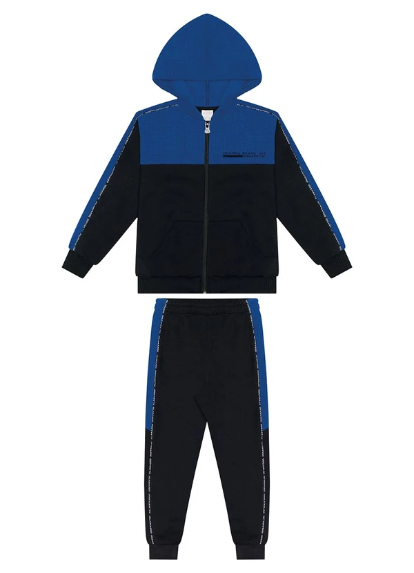 Alakazoo - Conjunto com Calça e Jaqueta de Zíper Preto 2