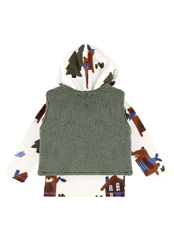 Três e Já - Conjunto com Camiseta e Calça Bege 6