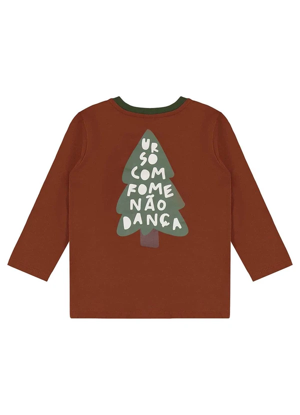 Três e Já - Conjunto com Camiseta e Calça Marrom 6