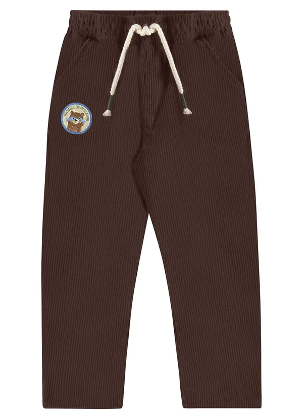 Três e Já - Conjunto com Camiseta e Calça Marrom 7