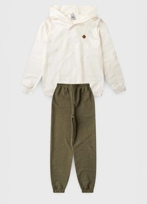 Vida Costeira - Conjunto com Detalhe Aplicado Off White - VIDA COSTEIRA