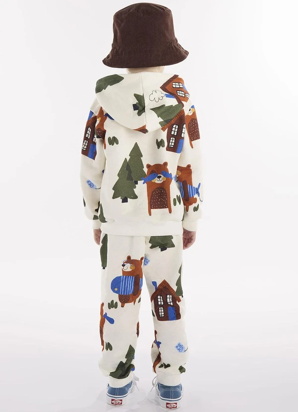 Três e Já - Conjunto com Jaqueta e Calça Bege 2