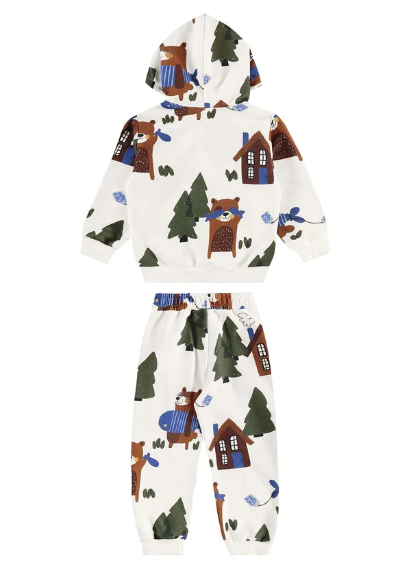 Três e Já - Conjunto com Jaqueta e Calça Bege 4