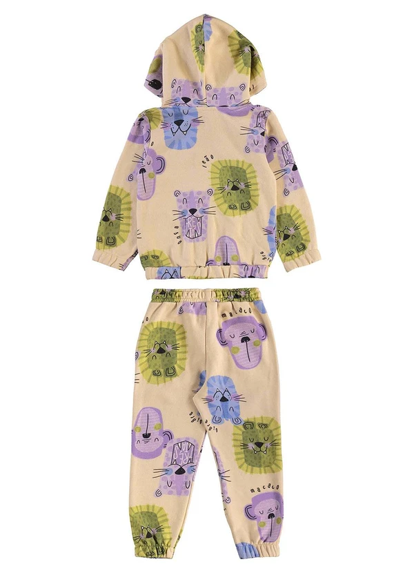 Três e Já - Conjunto com Jaqueta e Calça Bege 4