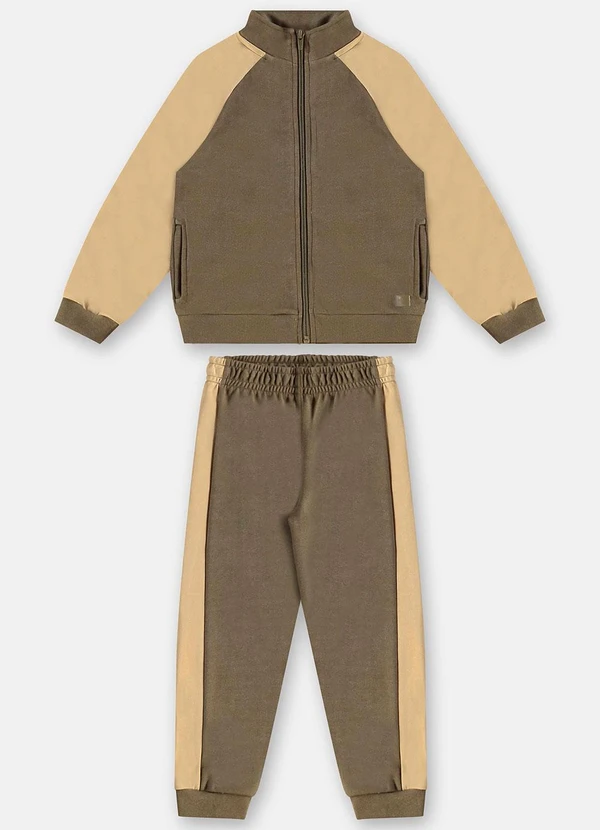 Up Baby - Conjunto com Jaqueta e Calça Bege 2