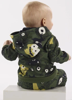 Três e Já - Conjunto com Jaqueta e Calça de Verde - TRÊS E JÁ