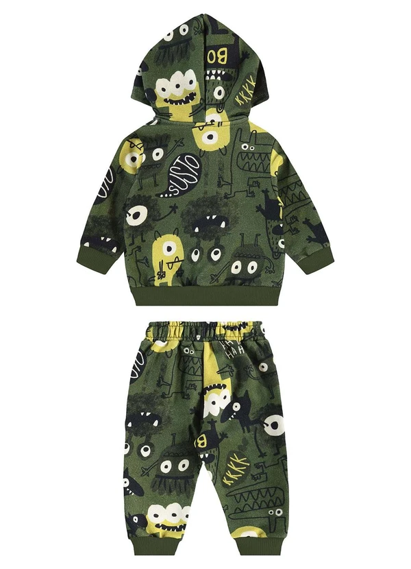 Três e Já - Conjunto com Jaqueta e Calça de Verde 4