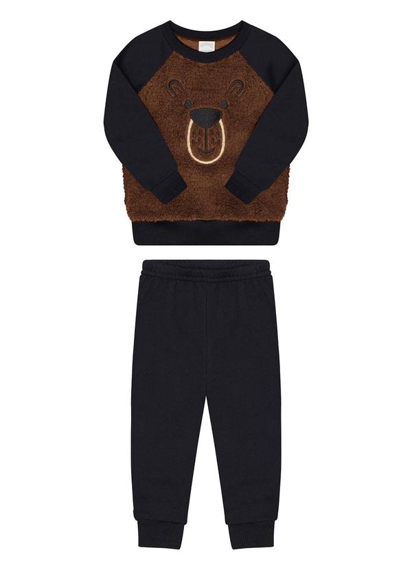 Alakazoo - Conjunto com Recortes em Pelo Carneirinho Preto 2