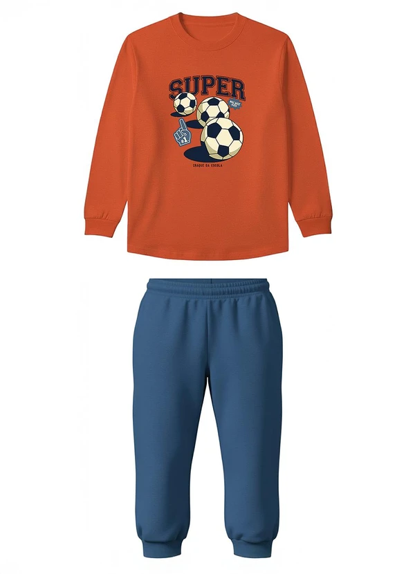 Malwee Kids - Conjunto Craque da Escola Laranja
